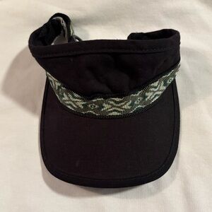 Kavu Black and Green Patterned Adjustable Strapvisor